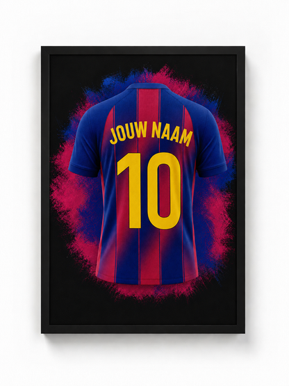 FC Barcelona - Gepersonaliseerde Voetbal Poster