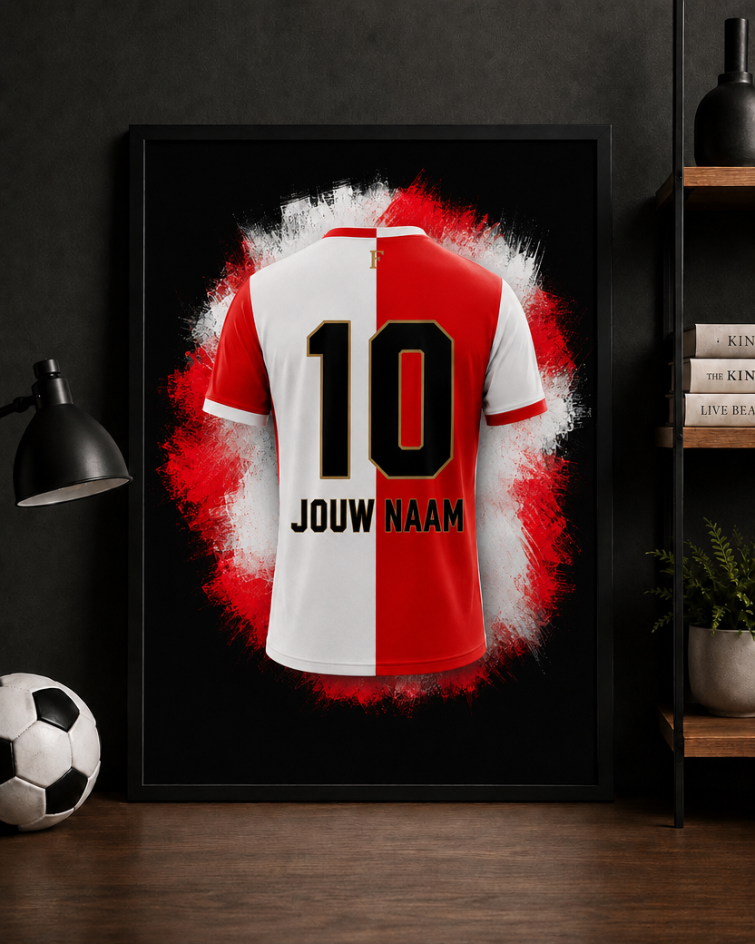 Feyenoord - Gepersonaliseerde voetbalposter